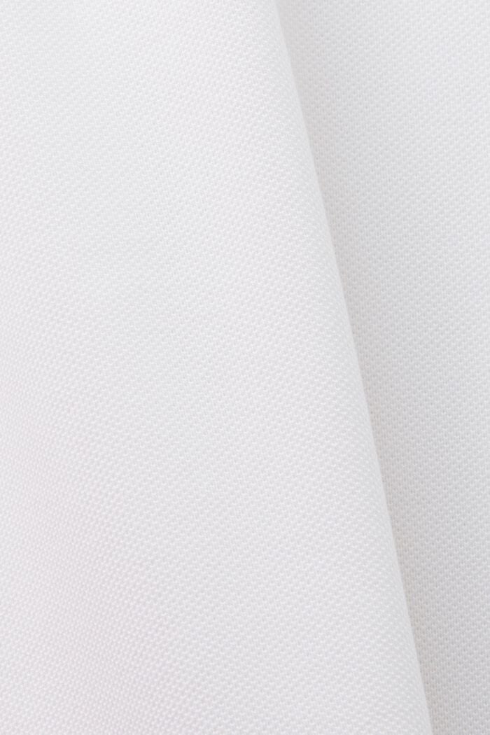 Polo bicolore en maille piquée, WHITE, detail image number 4
