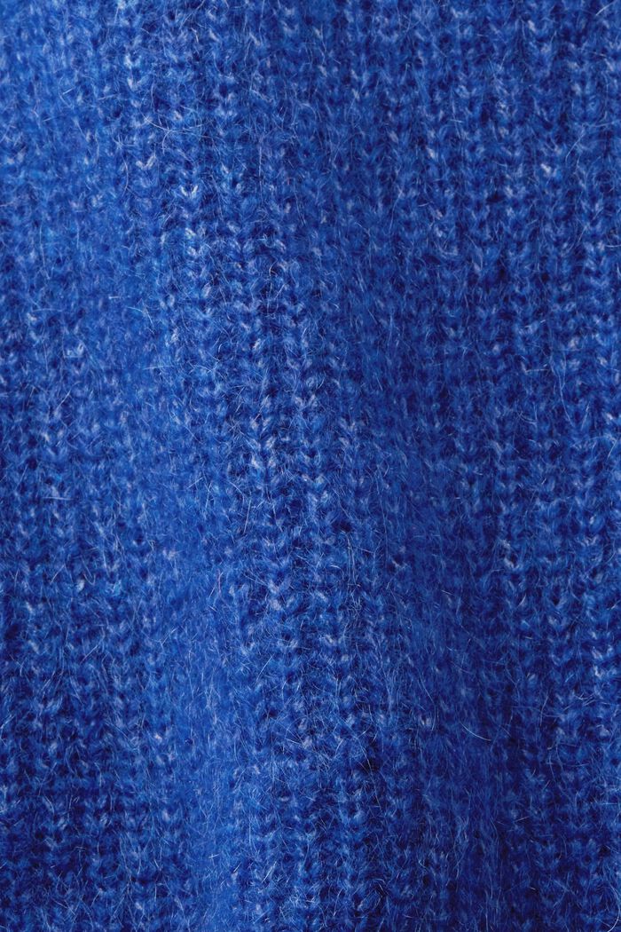 Poncho met turtleneck en open zijkanten, BRIGHT BLUE, detail image number 5