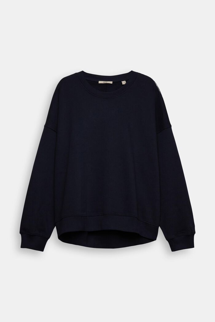 Sweat-shirt CURVY de coupe Relaxed Fit, NAVY, overview