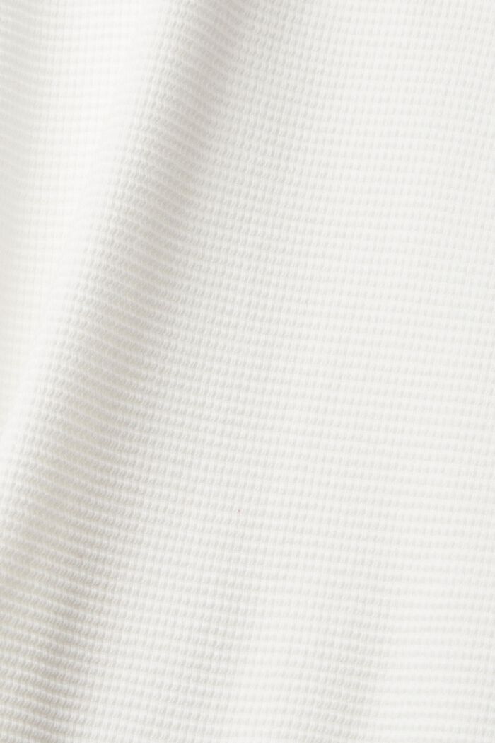 T-shirt à manches longues texturé, OFF WHITE, detail image number 5