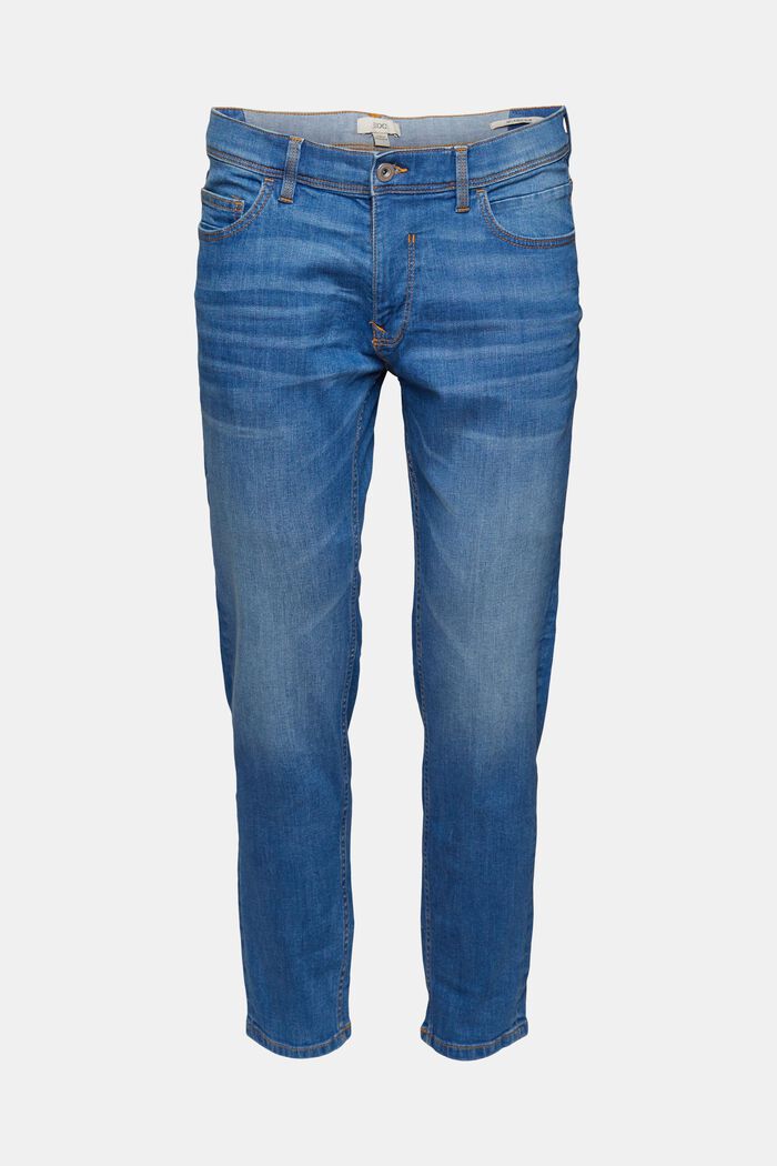 Jeans van katoen, BLUE LIGHT WASHED, detail image number 6