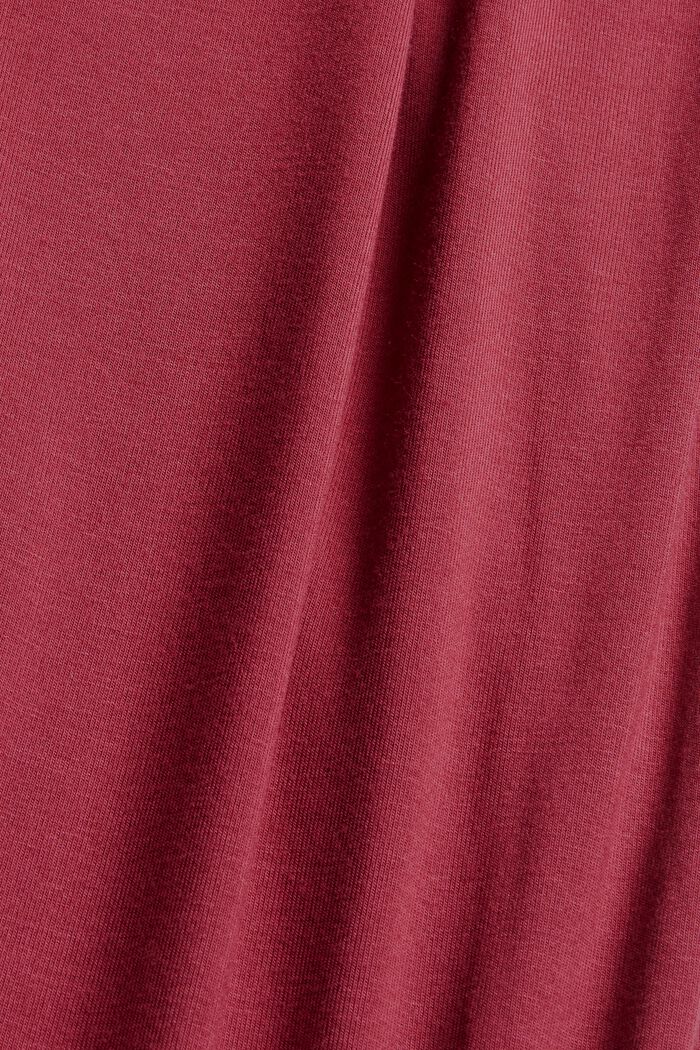 Jersey nachthemd van LENZING™ ECOVERO™, DARK RED, detail image number 4