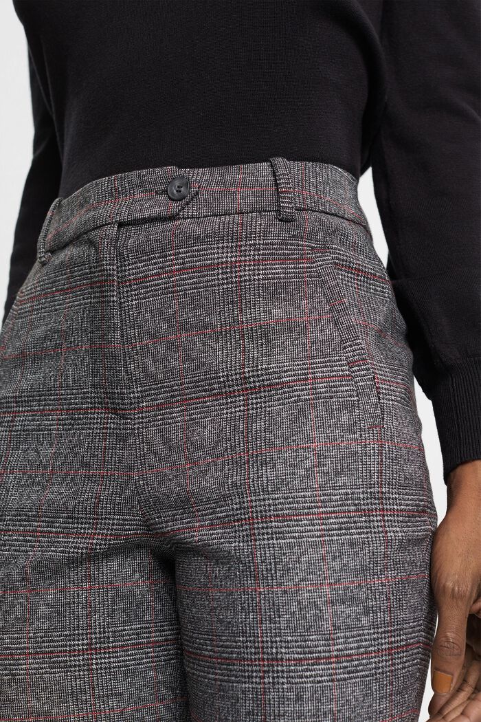 Pantalon taille haute à carreaux, ANTHRACITE, detail image number 2