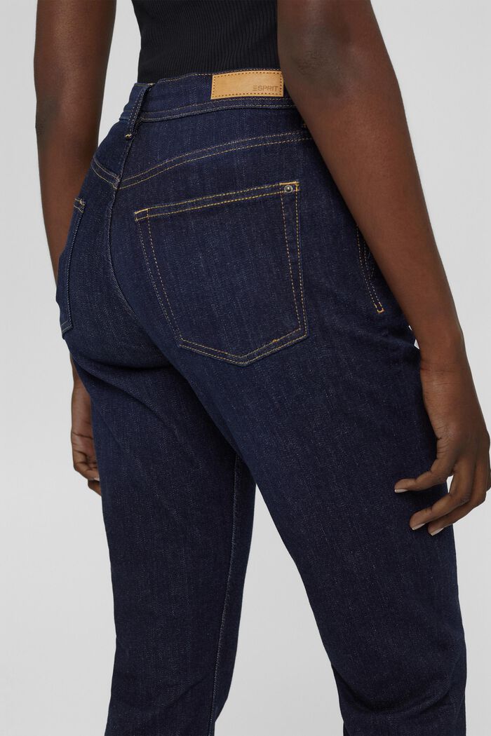 Jean Cropped en coton stretch, BLUE RINSE, detail image number 2