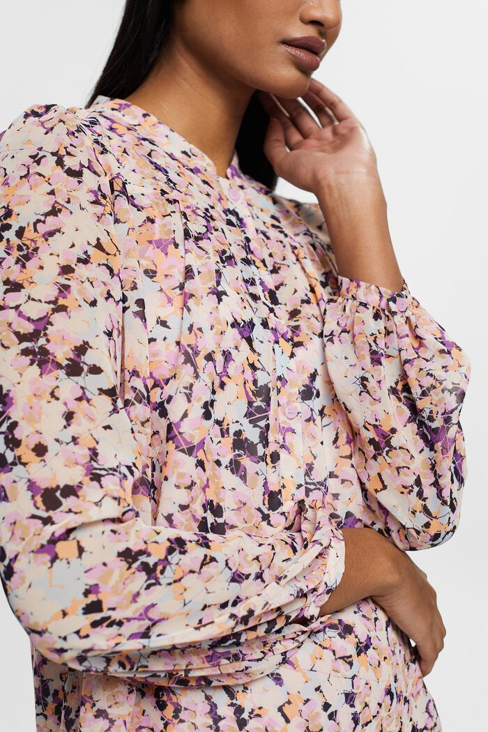 Chiffon blouse met motief, LILAC, detail image number 2