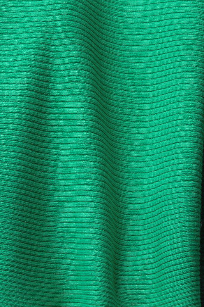 Sweat à capuche côtelé en matière recyclée, LIGHT GREEN, detail image number 4