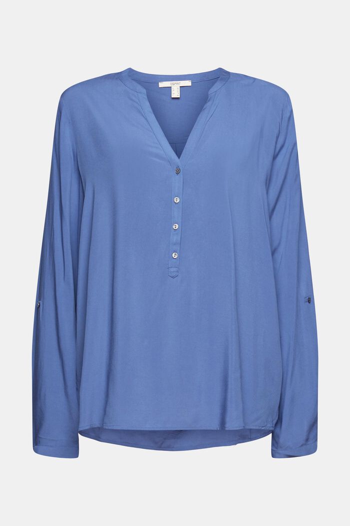 Henley blouse van LENZING™ ECOVERO™
