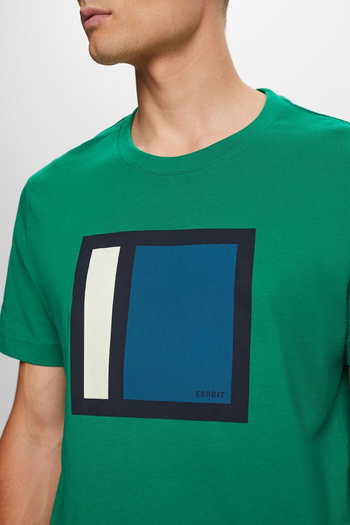 T-shirt en jersey à imprimé, 100 % coton, DARK GREEN, detail image number 2