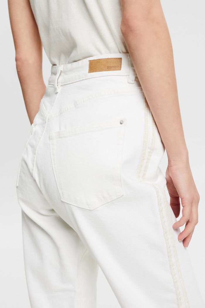 Jeans met rechte pijpen, WHITE, detail image number 2