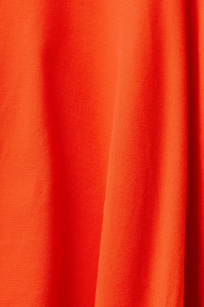 Mini-jupe en crêpe de coupe évasée, BRIGHT ORANGE, detail image number 6