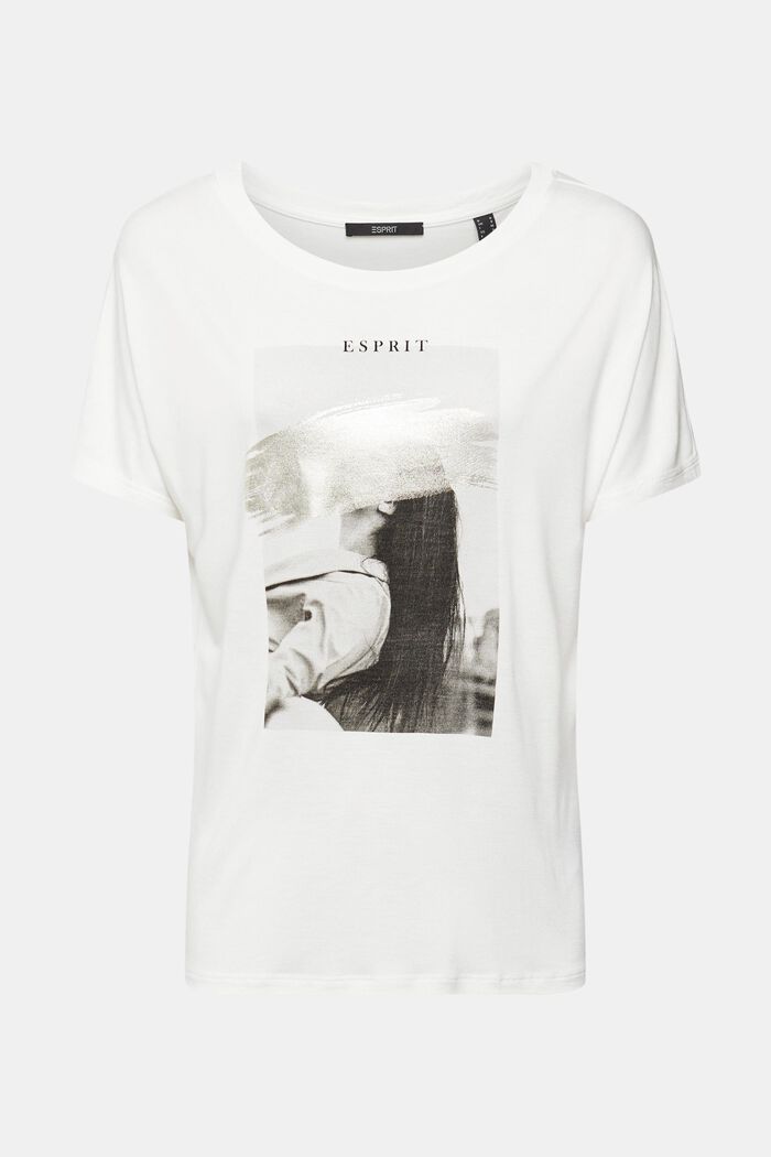 T-shirt à imprimé, LENZING™ ECOVERO™, OFF WHITE, detail image number 2
