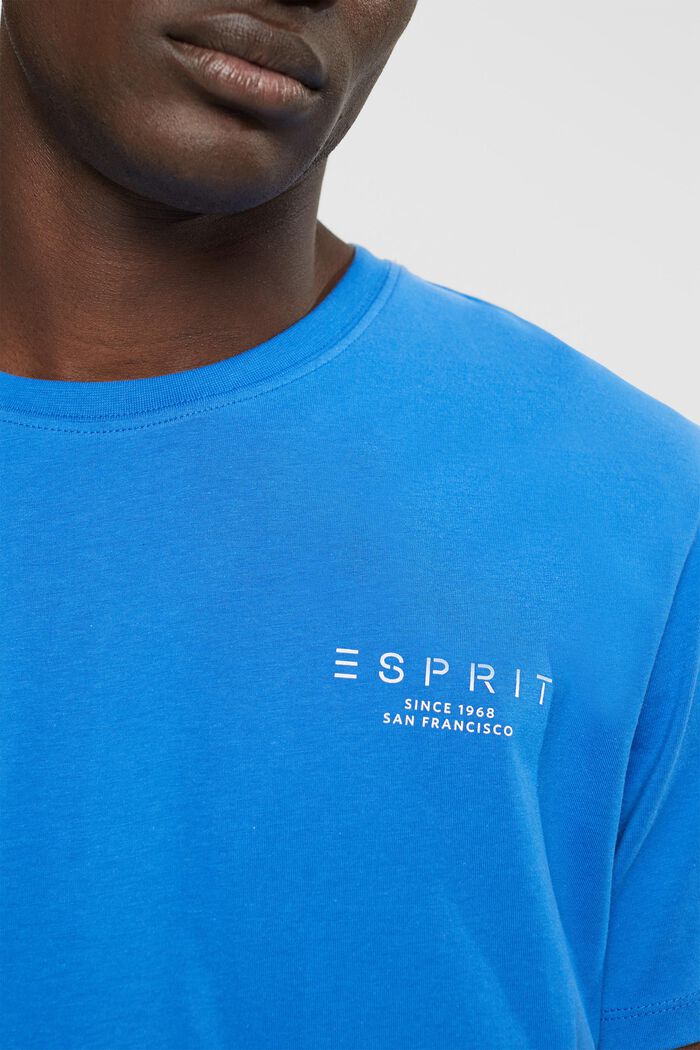 Jersey T-shirt met logoprint, BRIGHT BLUE, detail image number 0