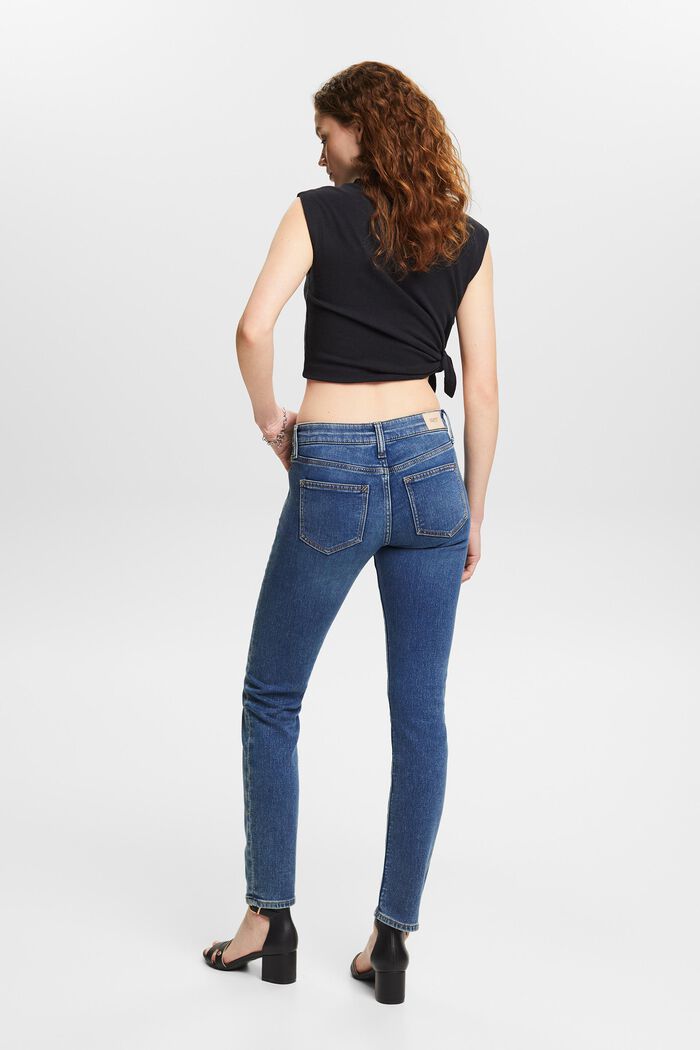 Slim fit-jeans met stretch, BLUE MEDIUM WASHED, detail image number 2