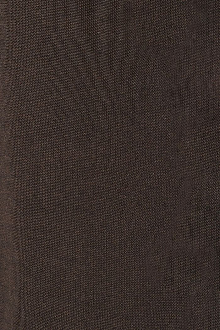 Robe en maille en coton biologique mélangé, COFFEE, detail image number 3