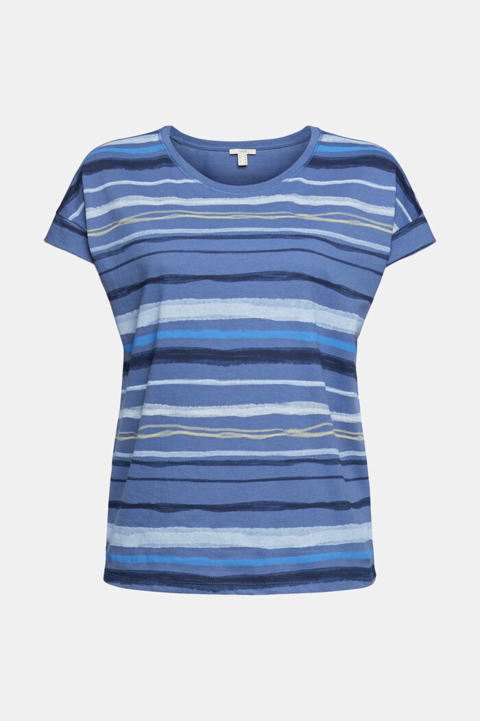 T-shirt met print, 100% katoen, BLUE LAVENDER, detail image number 2