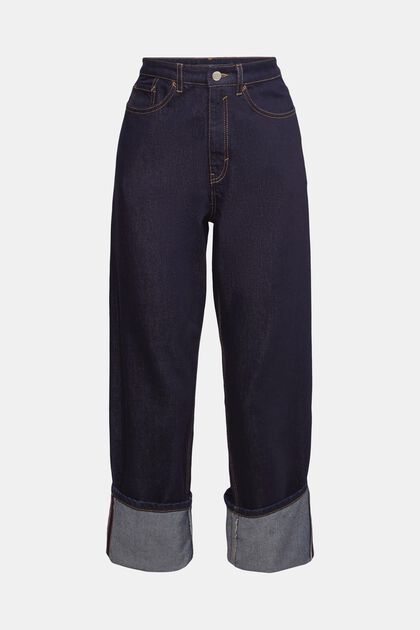 Jeans met hoge taille en rechte pijpen
