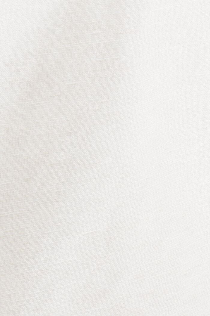 Katoen-linnen overhemdblouse, CREAM BEIGE, detail image number 5