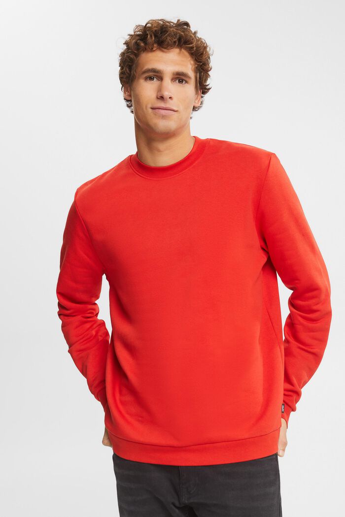Sweatshirt, RED ORANGE, detail image number 0