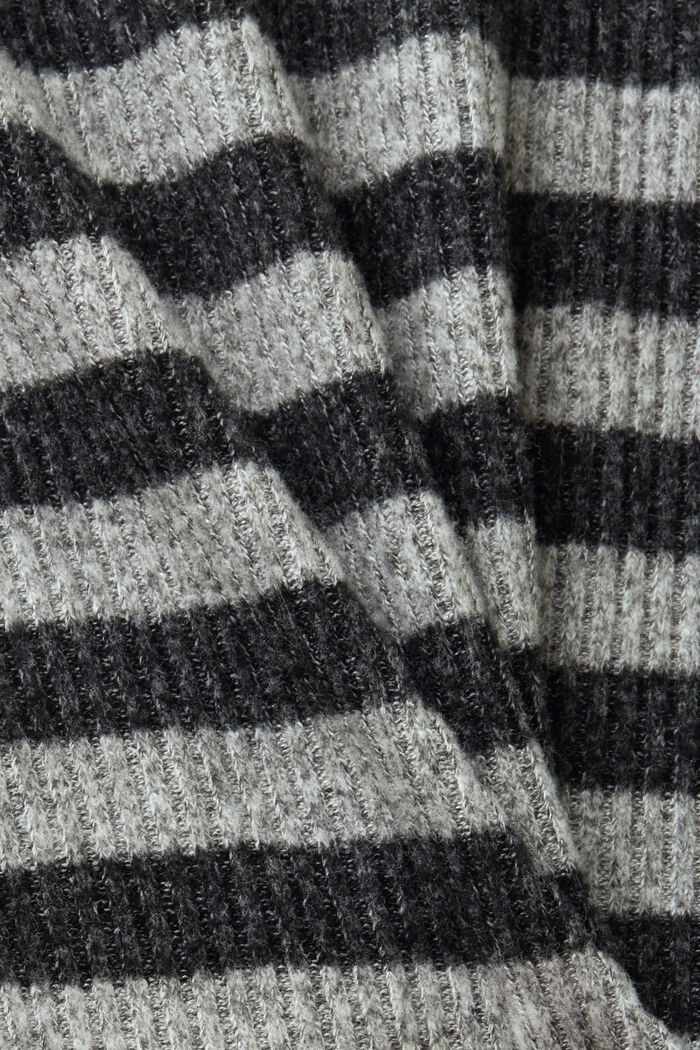 Gestreepte sweater, BLACK, detail image number 5