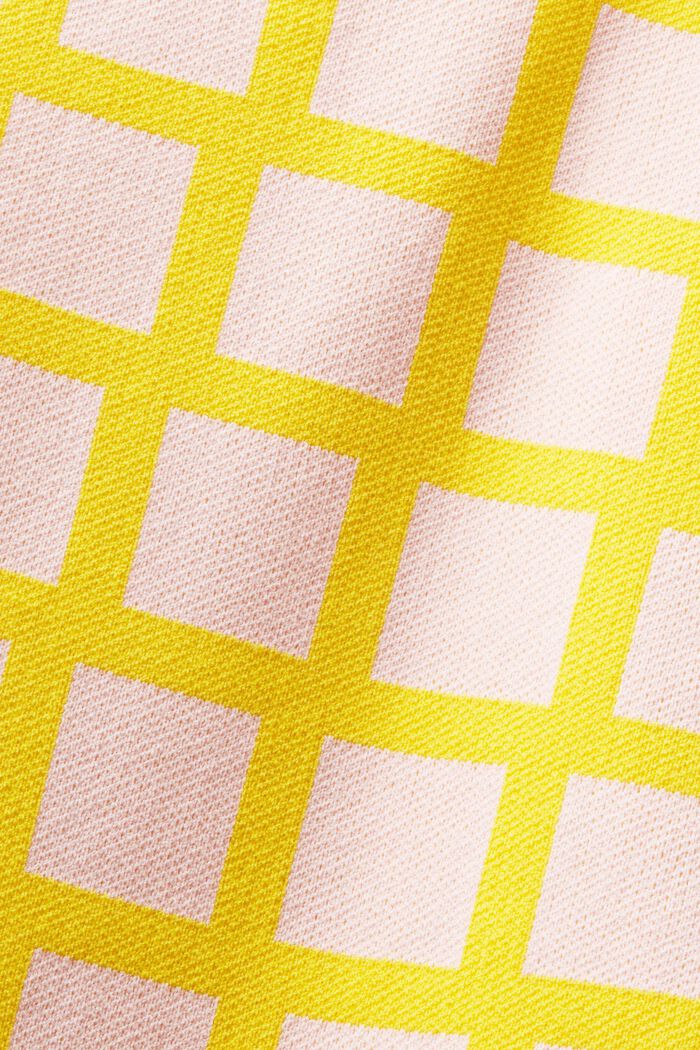 Cropped jacquard trui-top, YELLOW, detail image number 6
