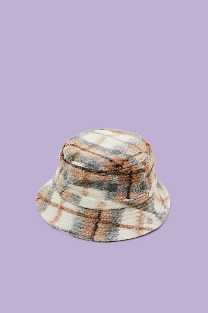 Geruwde, effen bucket hat, BARK, detail image number 0