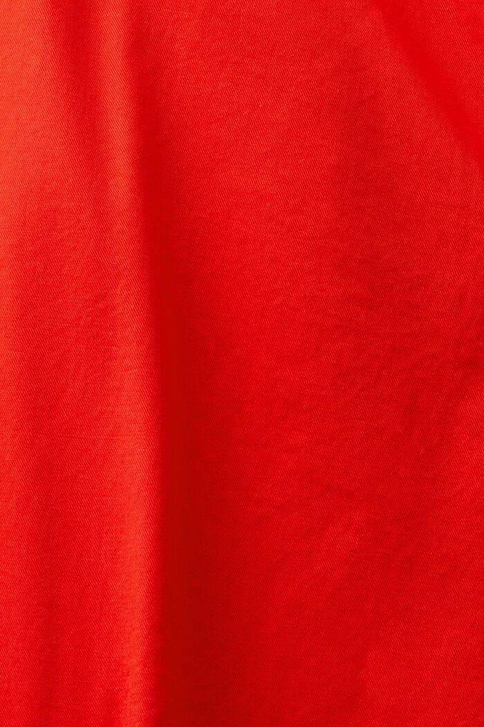 Pantalon cargo de coupe droite en twill, RED, detail image number 6