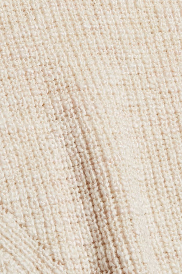 Pull-over en maille de coton biologique mélangé, OFF WHITE, detail image number 4