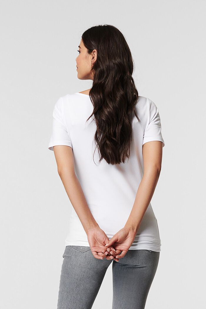 T-shirt à imprimé, bio coton, BRIGHT WHITE, detail image number 1