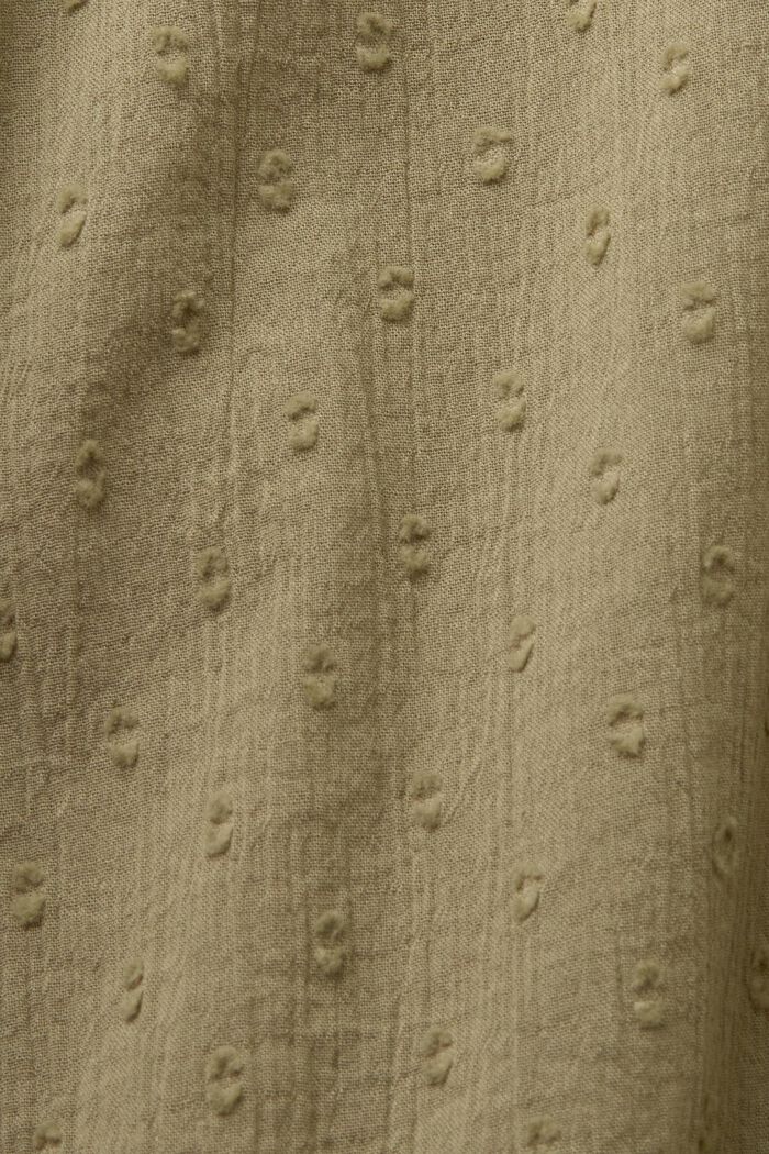 Plumetis blouse, 100% katoen, LIGHT KHAKI, detail image number 5
