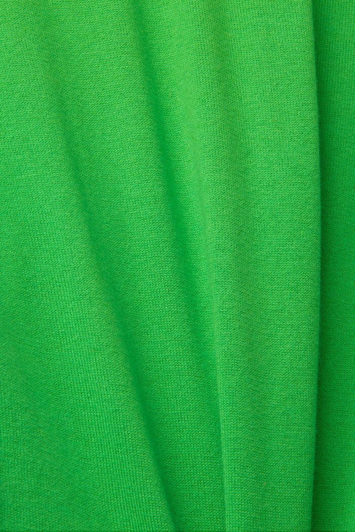 Licht gebreide trui met langer achterpand, GREEN, detail image number 1