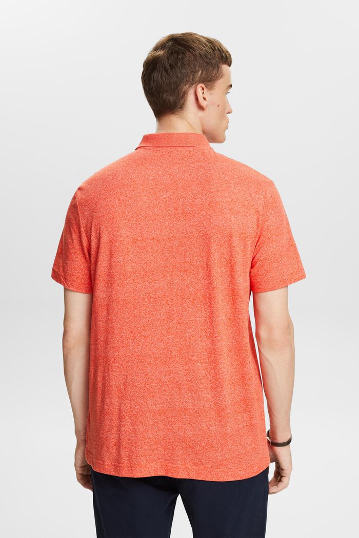 Polo chiné, BRIGHT ORANGE, detail image number 2