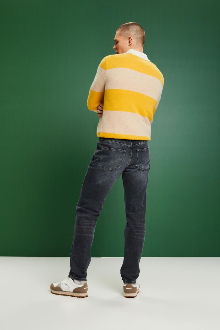 Retro rechte jeans met middelhoge taille, BLACK MEDIUM WASHED, detail image number 2