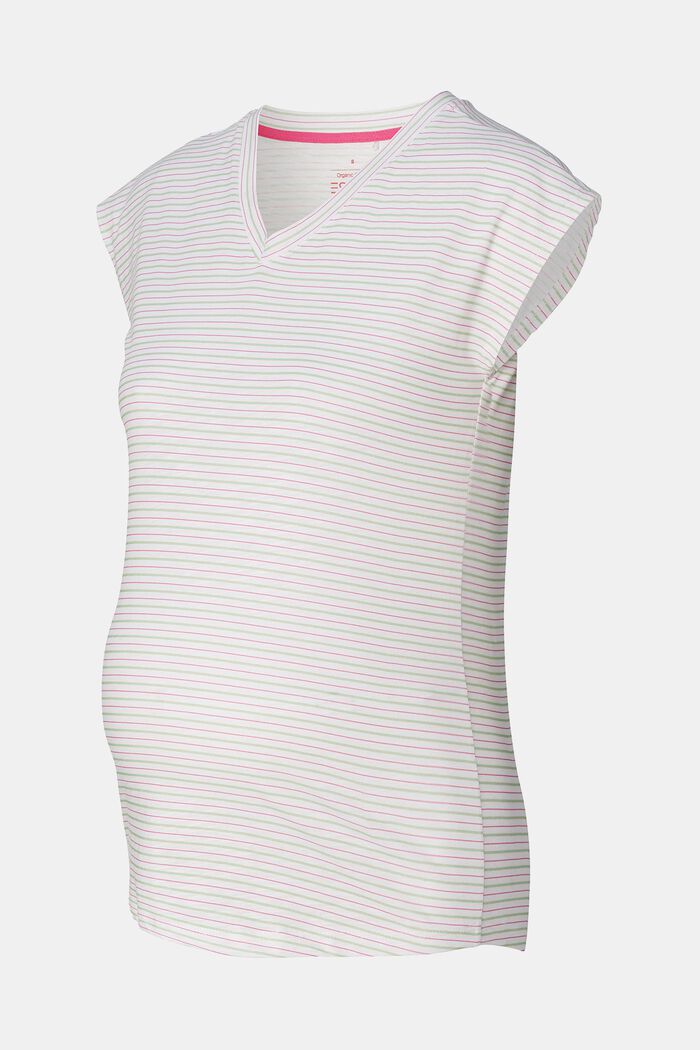 MATERNITY T-shirt rayé, BRIGHT WHITE, detail image number 4