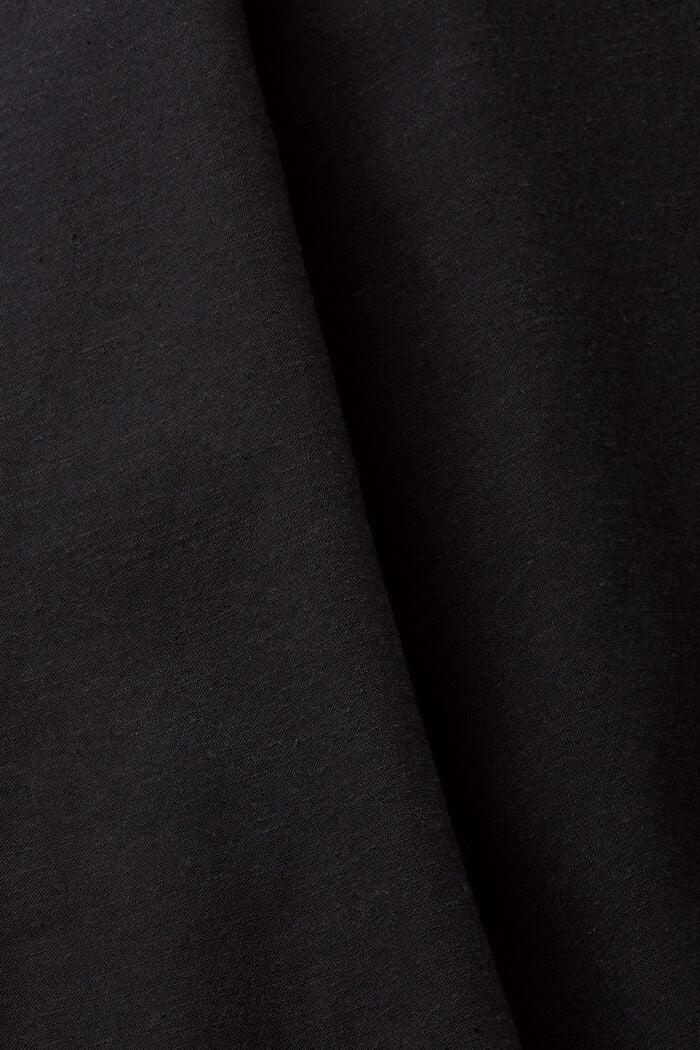 Blousejurk met linnen, BLACK, detail image number 5