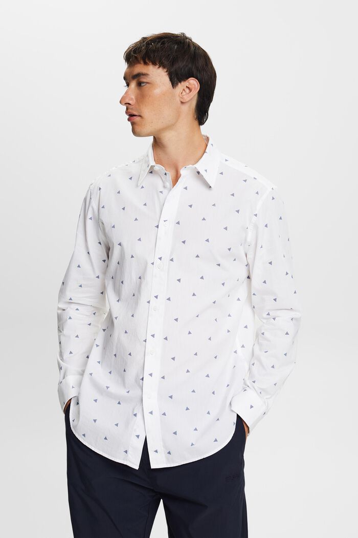 Shirt met motief, 100% katoen, NEW WHITE, detail image number 1