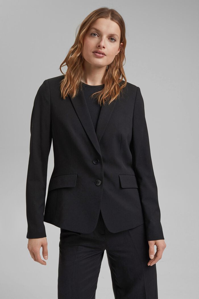 PURE BUSINESS mix & match blazer, BLACK, detail image number 0