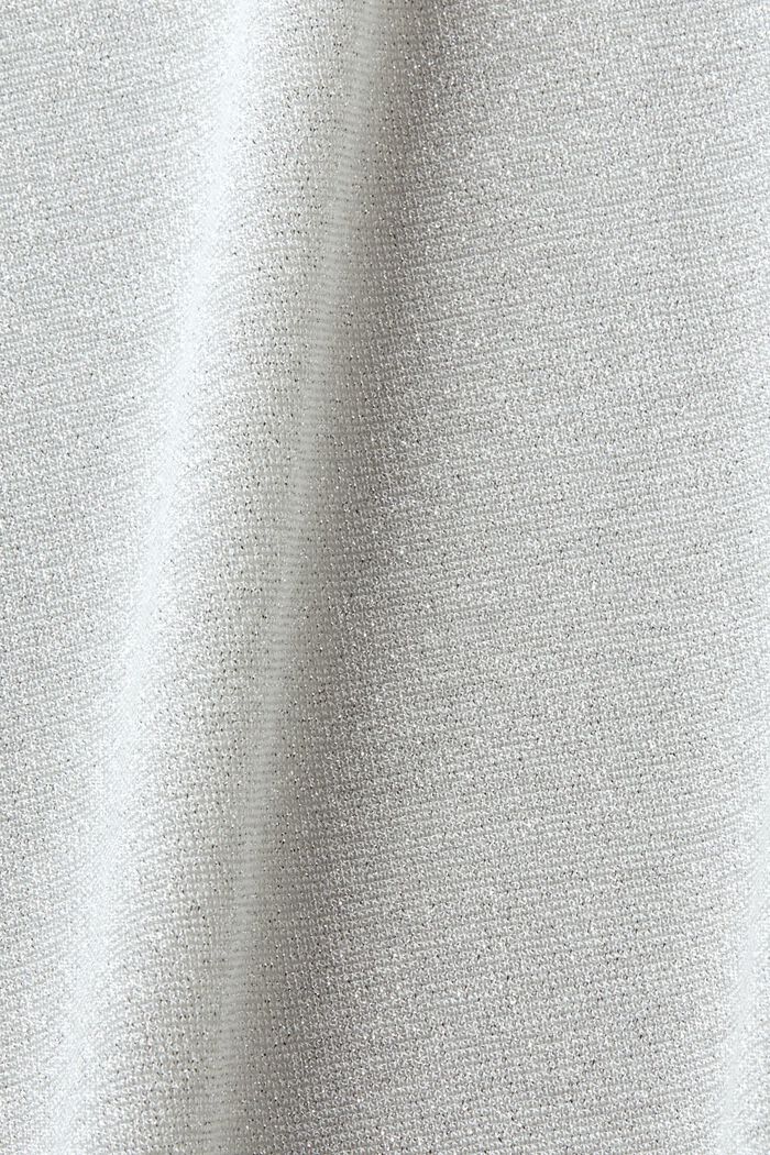 T-shirt van lamé, SILVER, detail image number 6