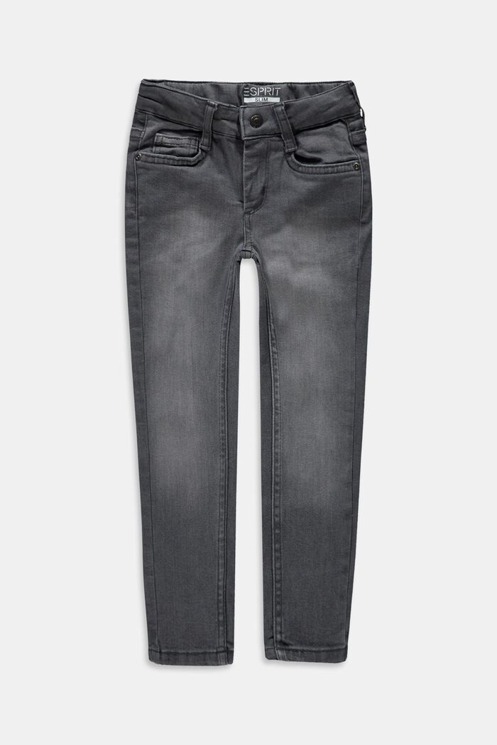 Jeans met verstelbare band, GREY DARK WASHED, detail image number 0