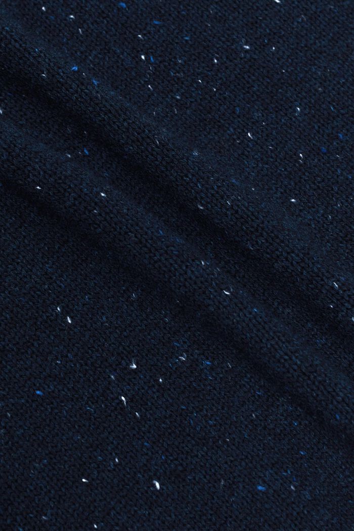 Pull-over neppy à col ras-du-cou, PETROL BLUE, detail image number 5