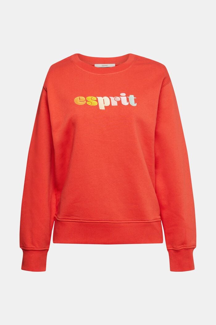 Sweatshirt met kleurrijk logoborduursel