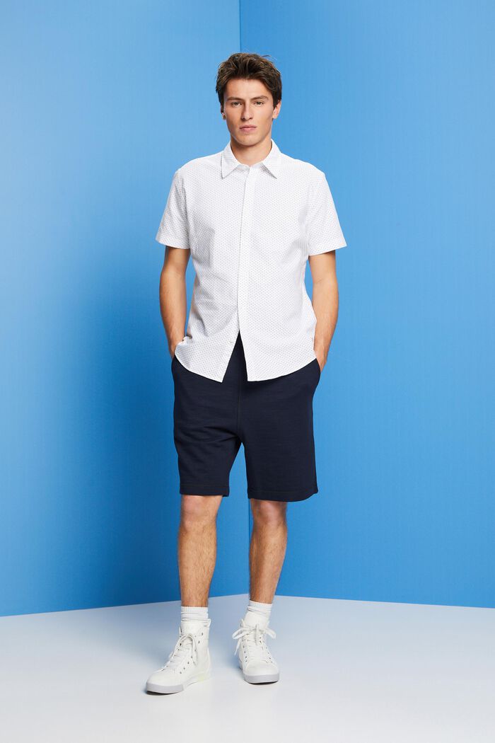 Buttondown-overhemd met print, WHITE, detail image number 5