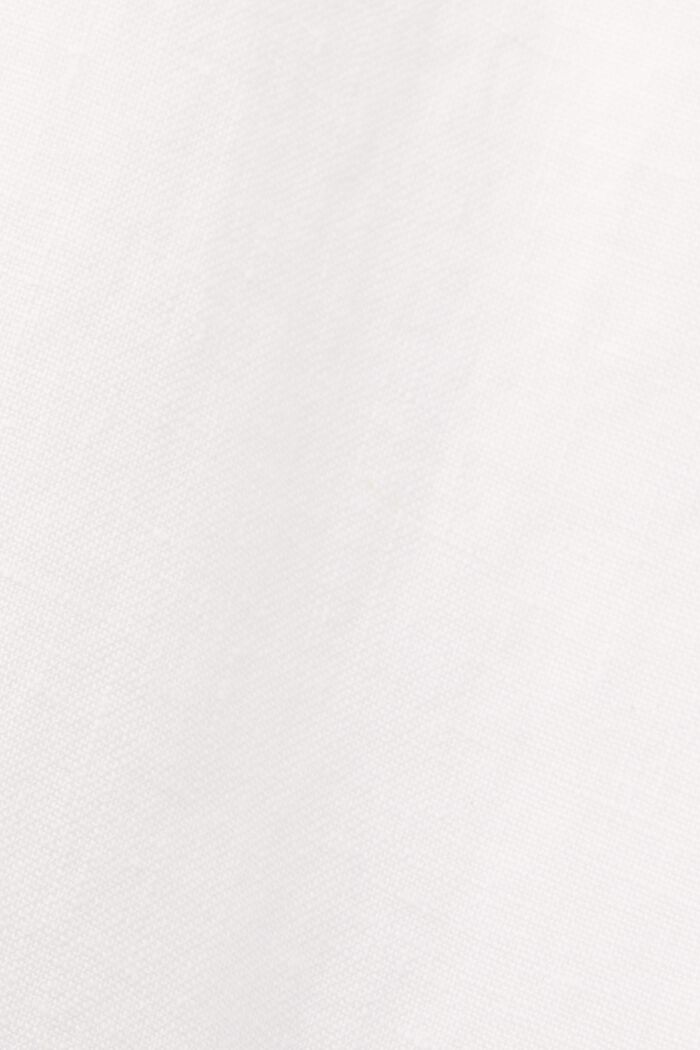 Mini-overhemdjurk, 100% linnen, WHITE, detail image number 5