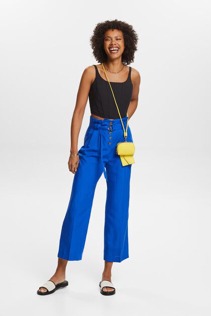Cropped culotte met hoge taille voor mix & match