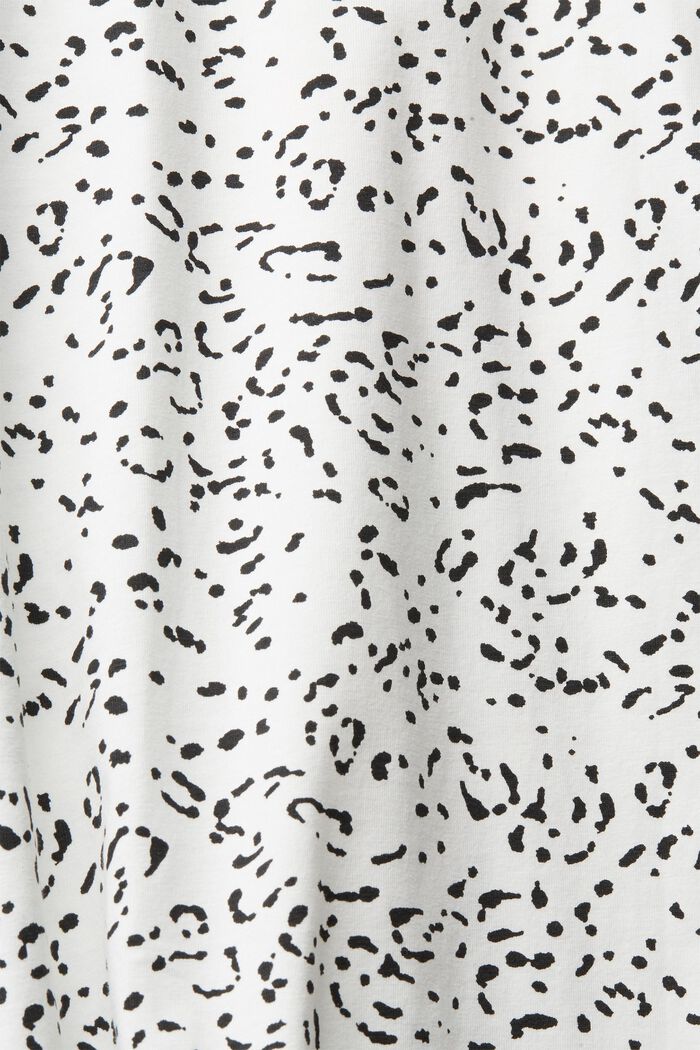 T-shirt CURVY à motif imprimé, en coton biologique, OFF WHITE, detail image number 1