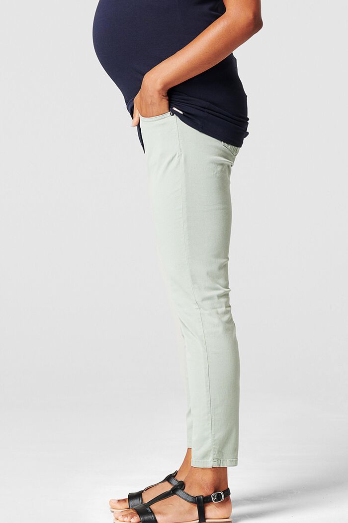 Pantalon longueur chevilles à ceinture de maintien, GREY MOSS, detail image number 3