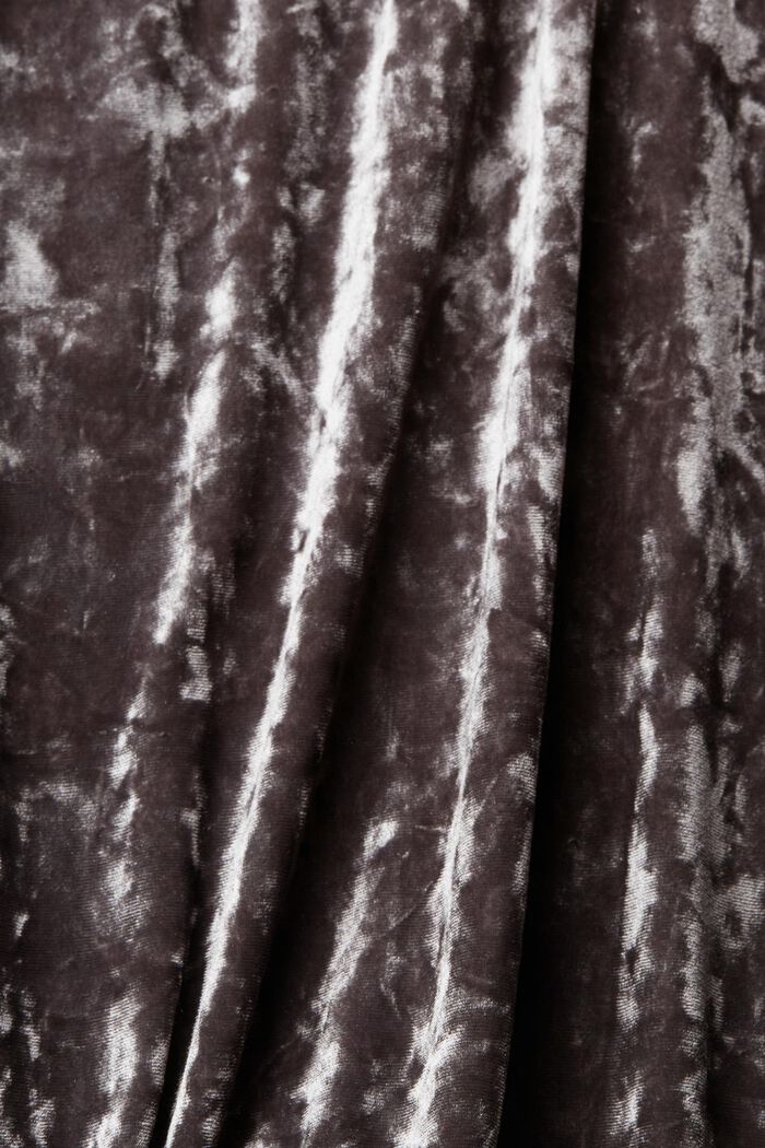 Fluwelen longsleeve met gesmokte details, ANTHRACITE, detail image number 5