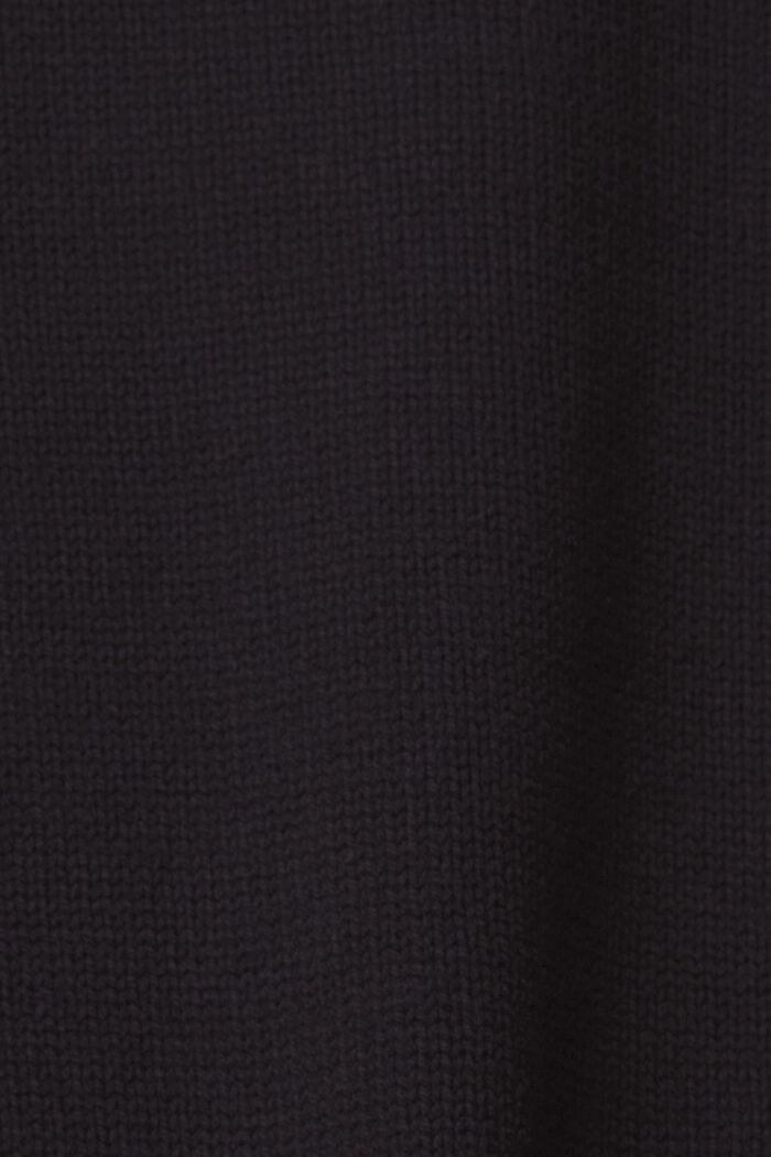 Gebreide trui met turtleneck, BLACK, detail image number 1
