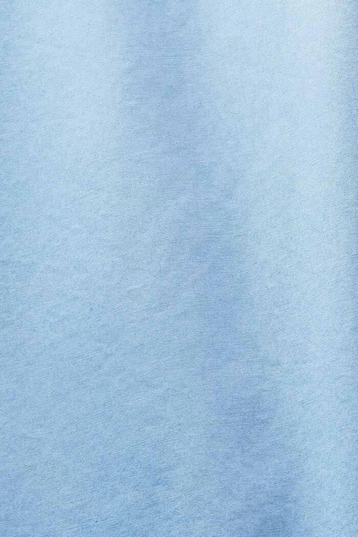 Popeline overhemd met buttondownkraag, 100% katoen, LIGHT BLUE, detail image number 6