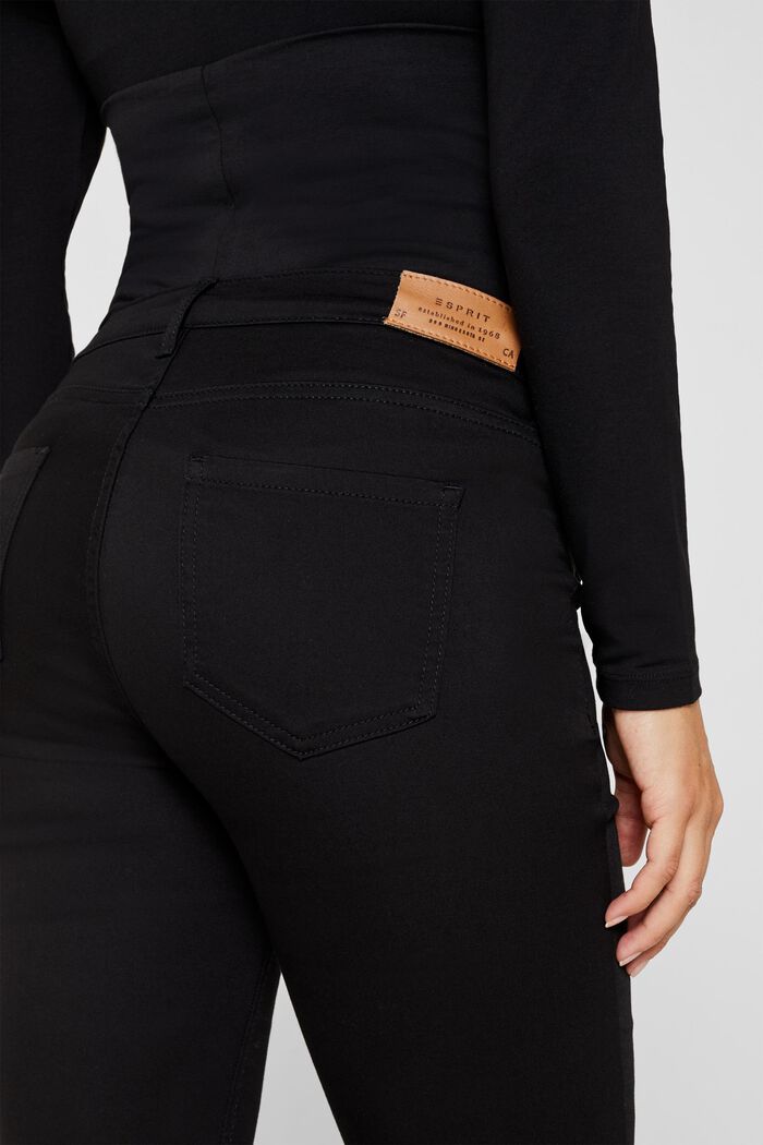 Pantalon stretch à ceinture de maintien, BLACK, detail image number 1