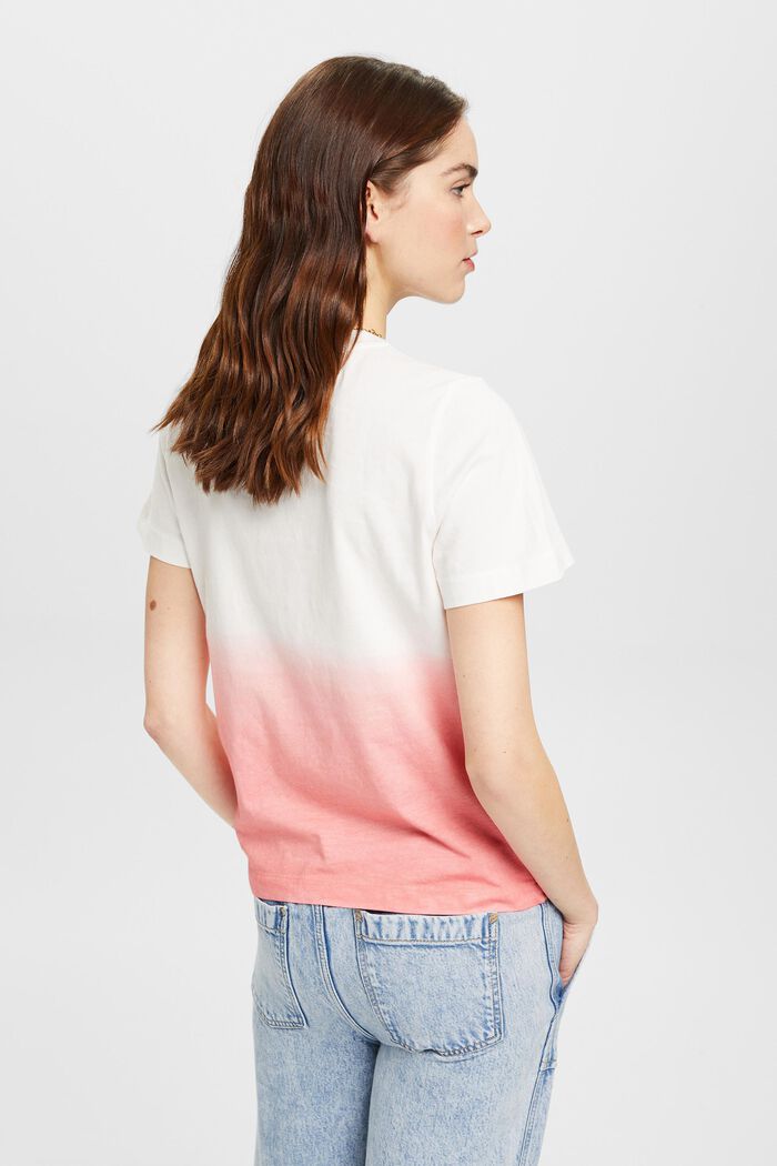 T-shirt en coton à motif ombré, PINK, detail image number 3